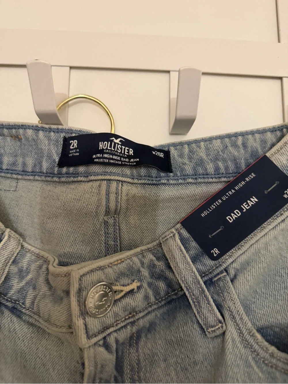 Hollister Light Blue Relaxed Dad Jeans - Men's